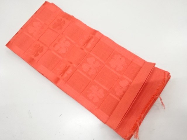 JAPANESE HANHABA OBI / WOVEN FOUR-LEAF